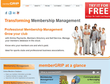 Tablet Screenshot of membergrip.com